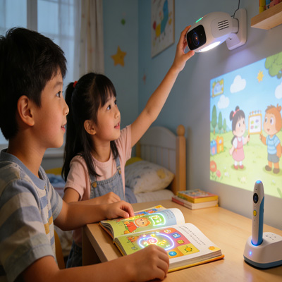 Children reading books