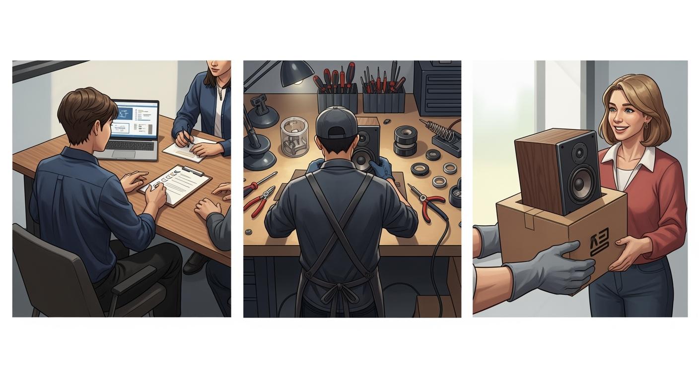 The speaker service process from consultation to delivery