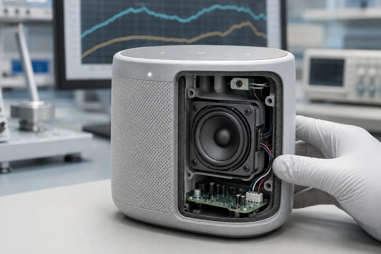 Broad range through a single driver — compact, simple design