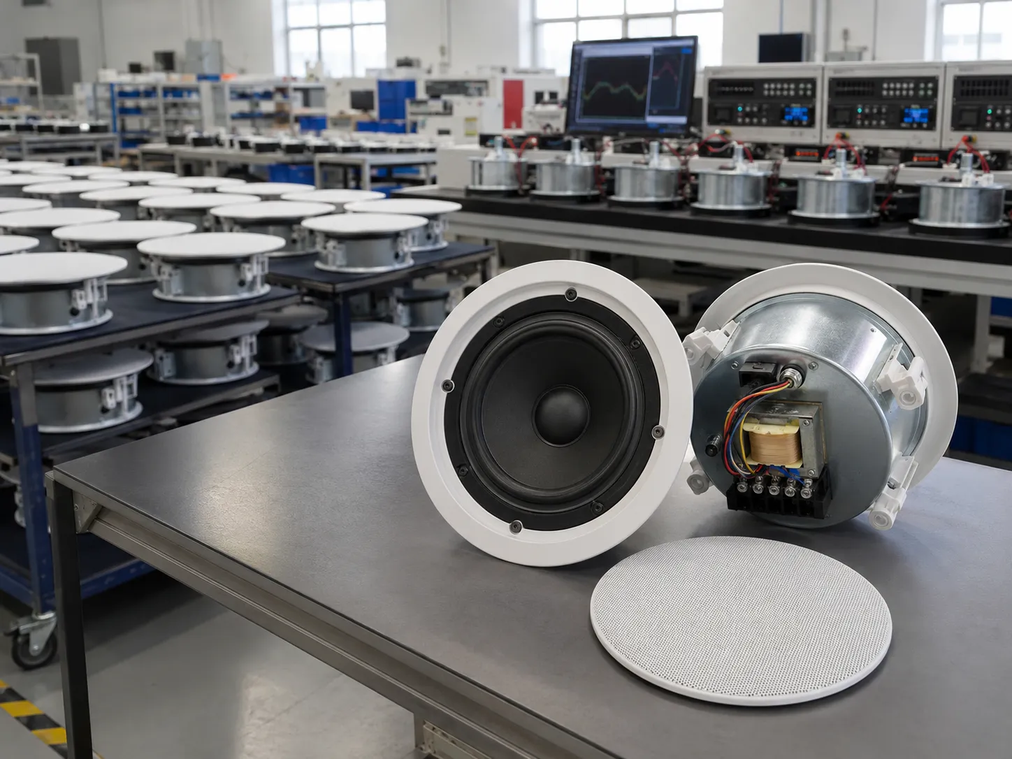Custom Midbass Speaker for In-Ceiling/In-Wall Commercial Audio