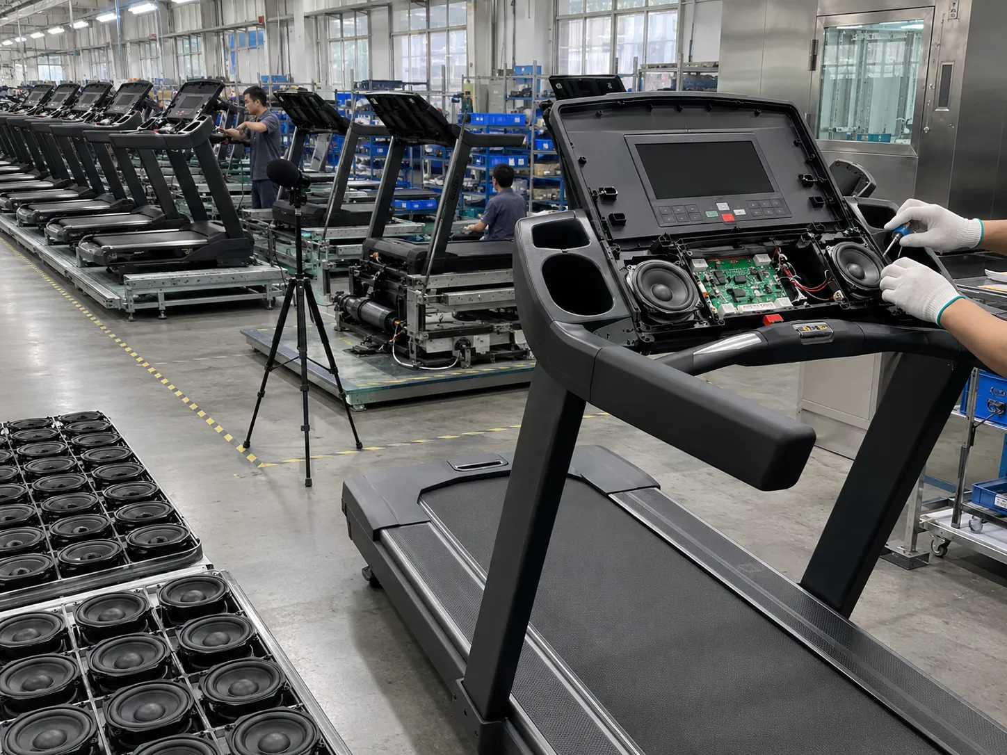 Custom Midbass Speaker for Integrated Fitness Equipment Audio