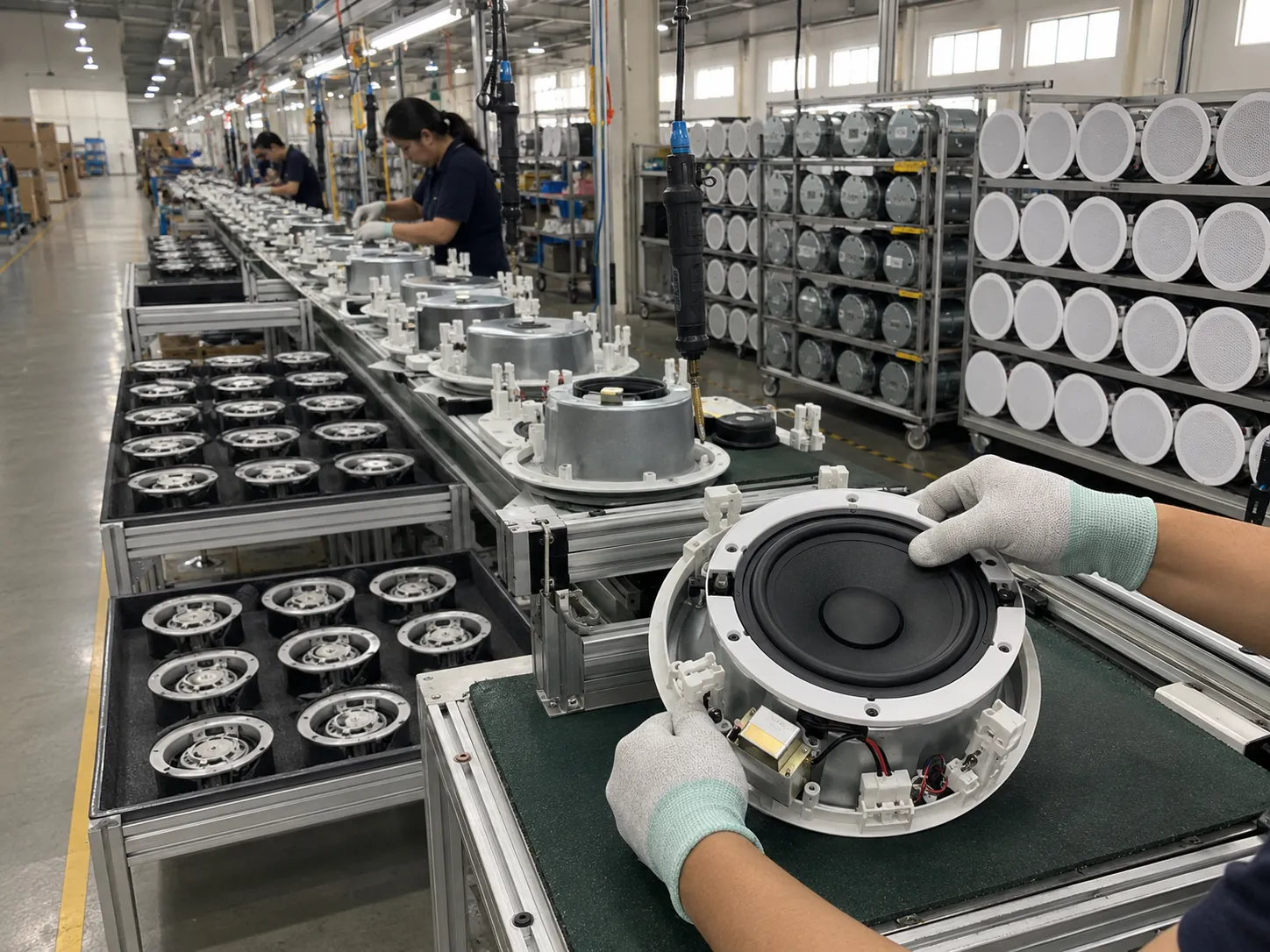 Custom Midrange Speaker for a Ceiling-Mounted Conference Speaker