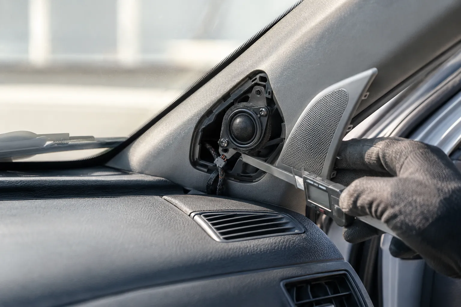 Custom Tweeter Driver for an A-Pillar/Dash-Mounted Application