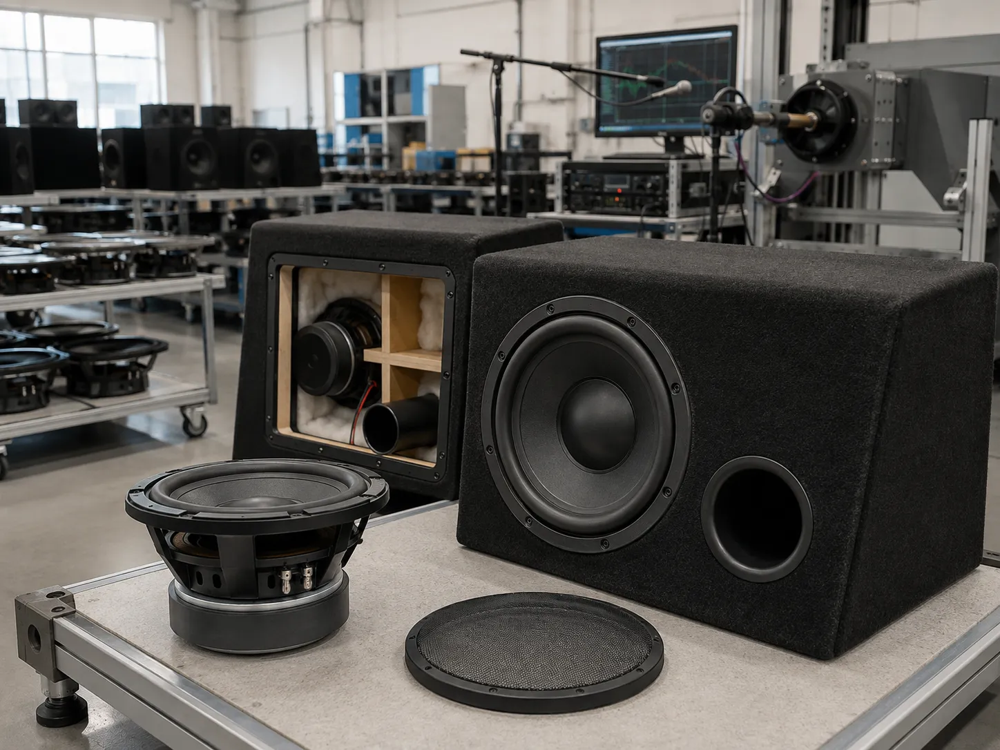 Custom Woofer Driver for a Trunk-Mounted Subwoofer Enclosure