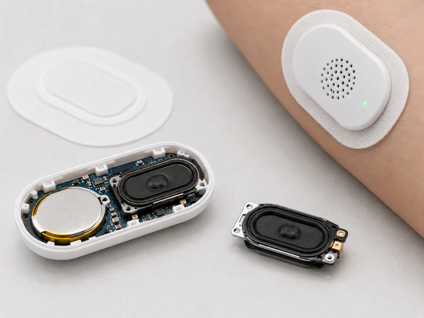Custom Micro Speaker for a Wearable Medical Alert Patch